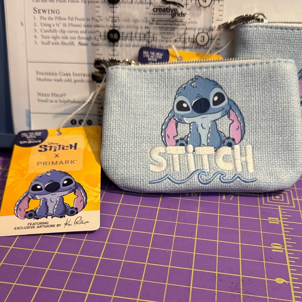Primark Disney Stitch Blue Coin Purse